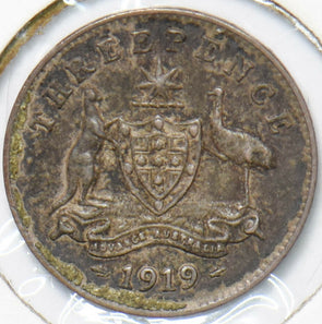 Australia 1919 3 Pence Kangaroo animal Ostrich Georgivs V 902263 combine shippin