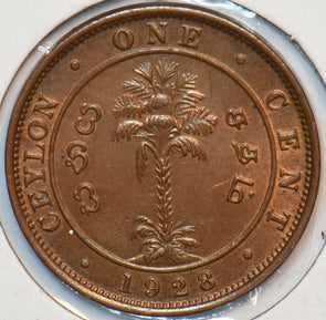 Ceylon 1928 Cent 296530 BU combine shipping