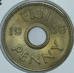 Fiji 1936 Penny 290763 combine shipping