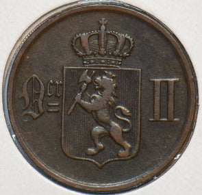 Norway 1876 2 Ore 195421 combine shipping