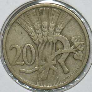 Czechoslovakia 1921 20 Haleru Lion animal 152715 combine shipping