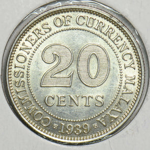 Malaysia 1939 20 Cents 197691 combine shipping