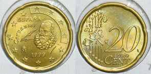 Spain 1999 20 Cents Choice BU 904753 combine shipping