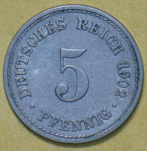 Germany 1902 5 Pfennig 191961 combine shipping