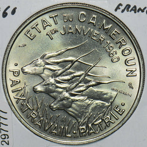 France 1960 50 Francs Eland animal Cameroon 297777 combine shipping