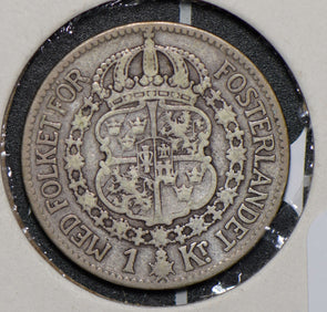 Sweden 1910 1 Krona  290618 combine shipping