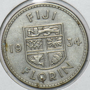 Fiji 1934 Florin 151119 combine shipping