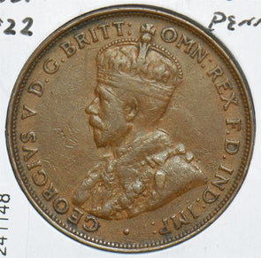 Australia 1922 Penny 241148 combine shipping