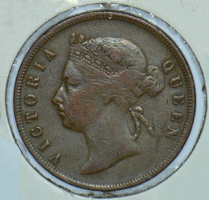 Straits Settlements 1876 Queen Victoria Cent 290536 combine shipping