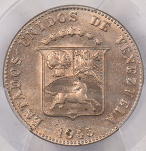 Venezuela 1945 12 1/2 Cents Horse animal PCGS MS 64 PC1397 combine shipping
