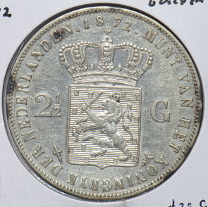 Netherlands 1872 2 1/2 Gulden Lion animal 490535 combine shipping