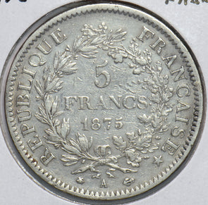 France 1875 5 Francs 293578 combine shipping