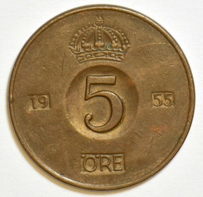 Sweden 1955 5 Ore 904093 combine shipping