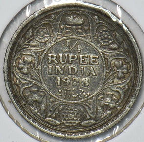 British India 1928 1/4 Rupee 150927 combine shipping