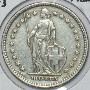 Switzerland 1943 2 Francs 151164 combine shipping