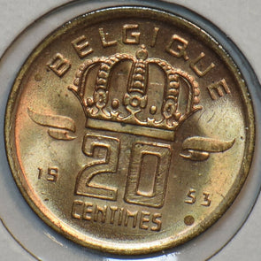 Belgium 1953 20 Centimes 195913 combine shipping