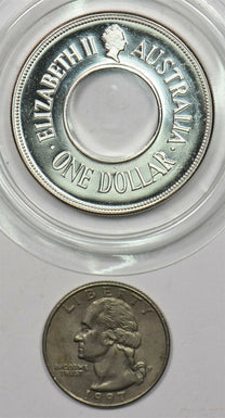 Australia 1988 Proof "Holy Dollar". 1oz pure silver BU0726 combine shipping