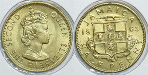 Jamaica 1963 1/2 Penny Choice BU 198476 combine shipping