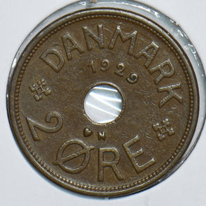Denmark 1929 2 Ore 198257 combine shipping