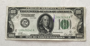 1928 Federal Reserve Notes San Francisco 100 Dollars VF RC0356 combine shippin