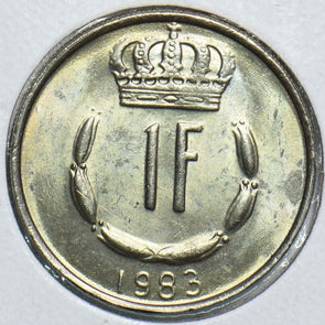 Luxembourg 1983 Franc 153911 combine shipping