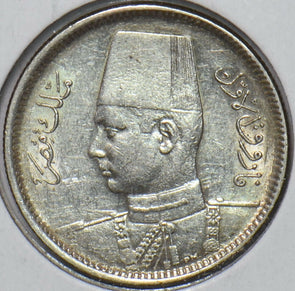 Egypt 1937 AH 1356 2 Piastres 296606 combine shipping