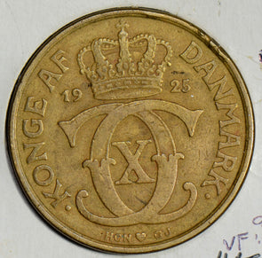 Denmark 1925 2 Kroner  D0065 combine shipping