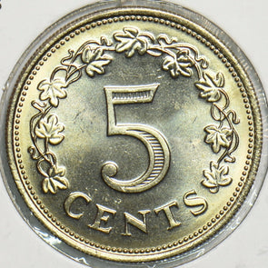 Malta 1972 5 Cents 153322 combine shipping