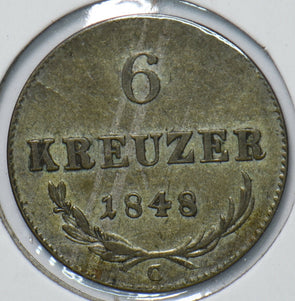 Austria 1848 C 6 Kreuzer Eagle animal 193455 combine shipping