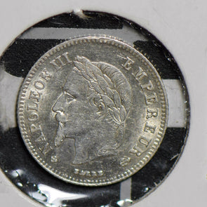 France 1866 BB  silver 20 Centimes F0123 combine shipping