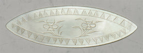 Thailand/Siam 1930 's Mother of Pearl Gaming Token 17mmx52mm. Unusual BU0585 com
