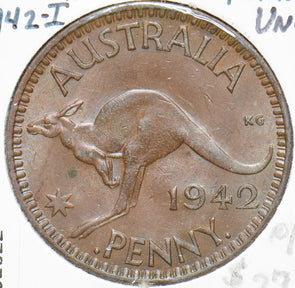 Australia 1942 Georgivs VI Penny Kangaroo animal 192022 combine shipping