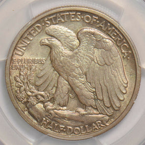 1934 S Walking Liberty Half Dollar 50 Cents PCGS AU55 Dollar Gorgeus golden ton