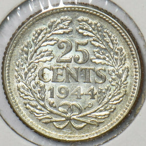 Netherlands 1944 P 25 Cents 151029 combine shipping