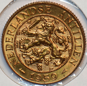 Netherlands Antilles 1959 2 1/2 Cents Lion animal 294846 combine shipping