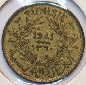 Tunisia 1941 AH 1360 50 Centimes 150732 combine shipping