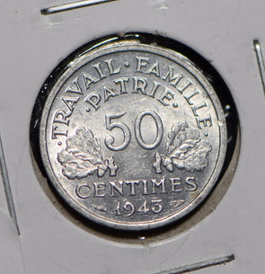 France 1943 50 Centimes  291640 combine shipping