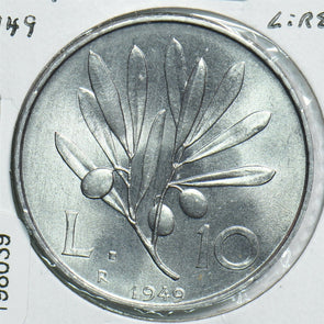 Italy 1949 10 Lire 198039 combine shipping