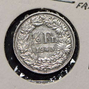 Switzerland 1945 1/2 Franc  900760 combine shipping