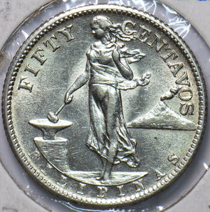 Philippines 1944 S 50 Cents Eagle animal 294843 combine shipping
