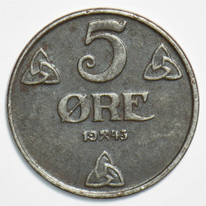 Norway 1943 5 Ore 0 240860 combine shipping