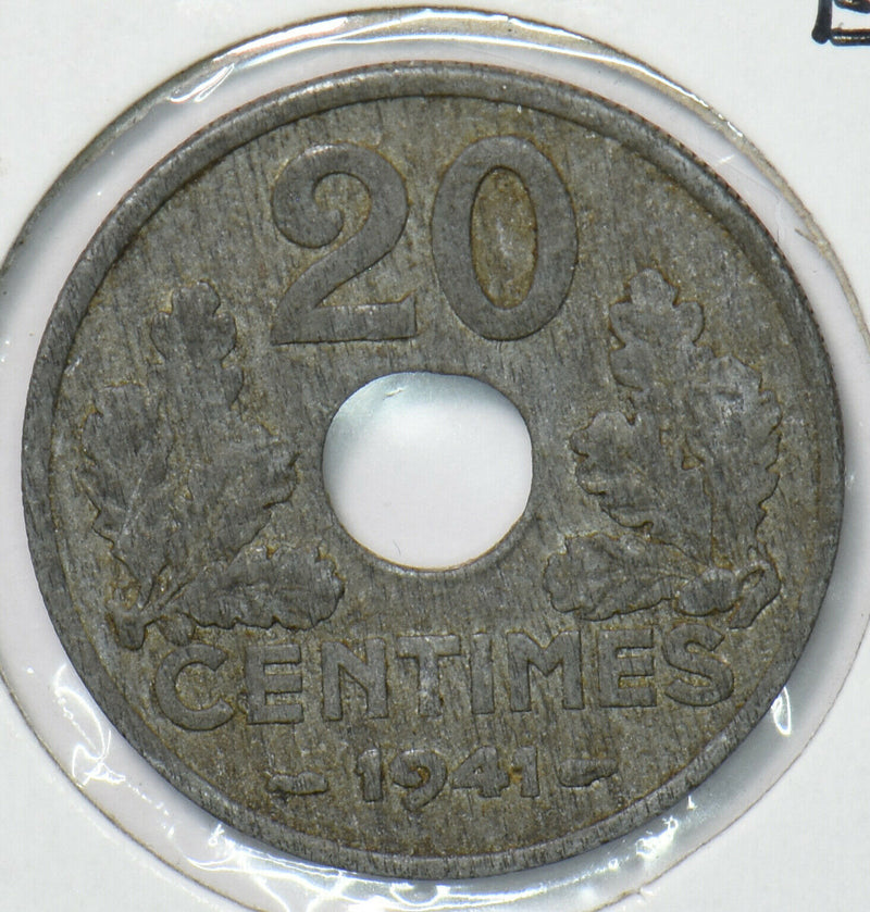 France 1941 20 Centimes 900114 combine shipping