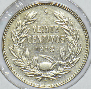 Chile 1919 20 Centavos Condor animal 291195 combine shipping