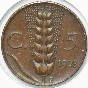 Italy 1928 5 Centesimi Vittorio Emanvele III 292966 combine shipping