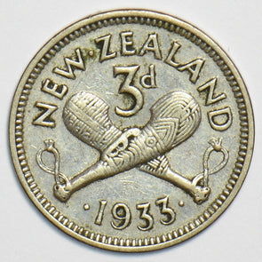 New Zealand 1933 3 Pence 904311 combine shipping