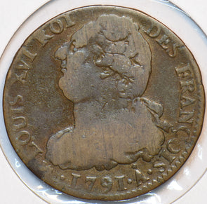 France 1791 2 Soles 195433 combine shipping
