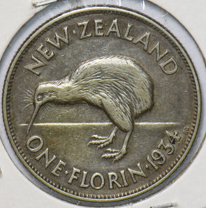 New Zealand 1934 Florin Kiwi Bird animal 293548 combine shipping
