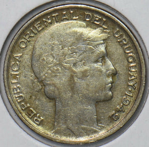 Uruguay 1942 20 Centesimos 194755 combine shipping