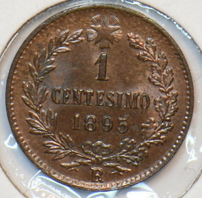 Italy 1895 R Centesimo lustrous BU 490850 combine shipping