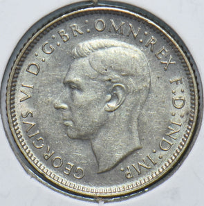 Australia 1943 6 Pence Kangaroo animal Ostrich Georgivs VI 902046 combine shippi